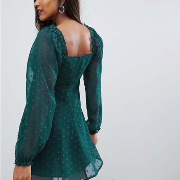 ASOS Sweetheart Babydoll Mini Swing Dress - Picture 3 of 3